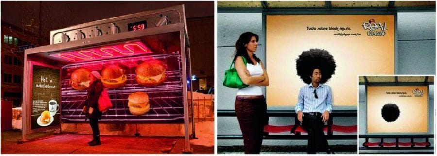 marketing guerrilla paradas autobu