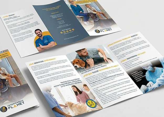 Tríptico Veterinarios Planet